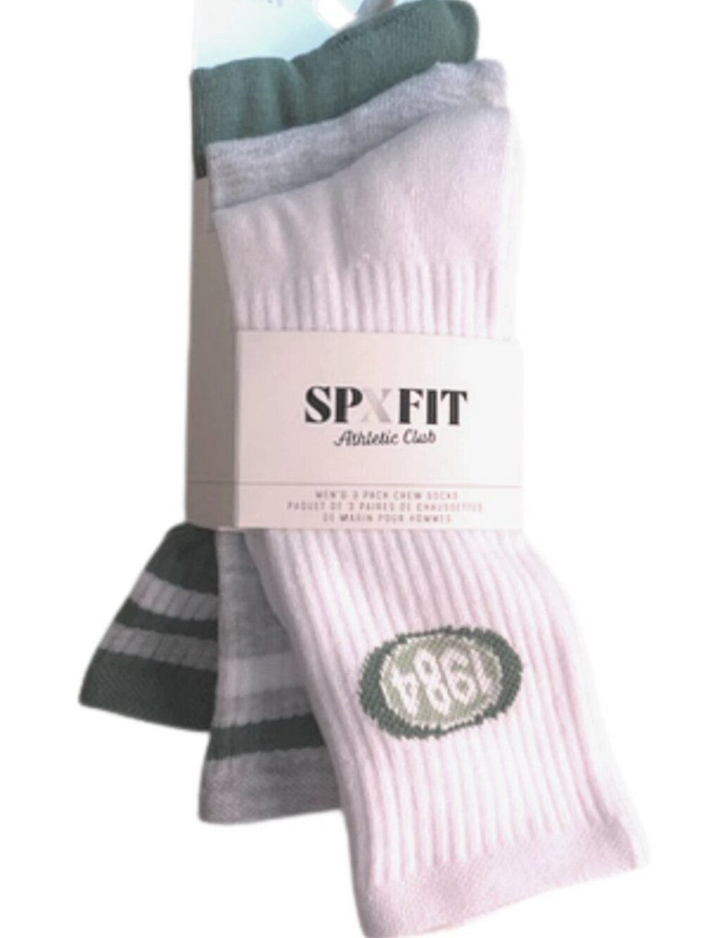 3 Pair Men's Quarter Socks, 1984 On 1 Pair, Size 8-12, by SP X FIT Athletic Club